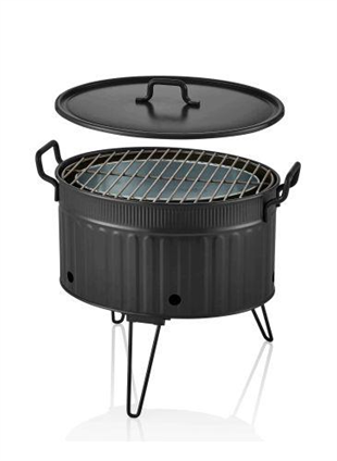 The Mia Mangal / Barbekü 37 x 44 x 31 Siyah GLV0701 