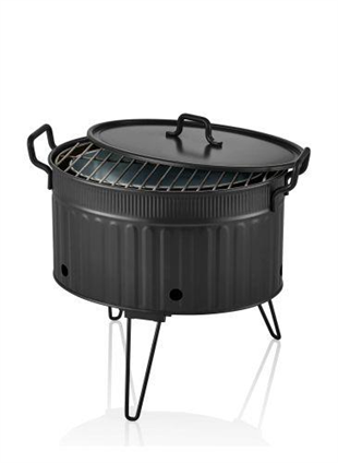 The Mia Mangal / Barbekü 37 x 44 x 31 Siyah GLV0701 