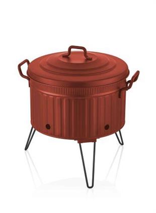 The Mia Mangal / Barbekü 38 x 35 x 35 Kırmızı GLV0699 