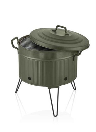 The Mia Mangal / Barbekü 38 x 35 x 35 Yeşil GLV0700 