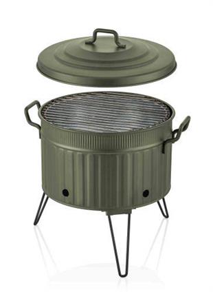 The Mia Mangal / Barbekü 38 x 35 x 35 Yeşil GLV0700 