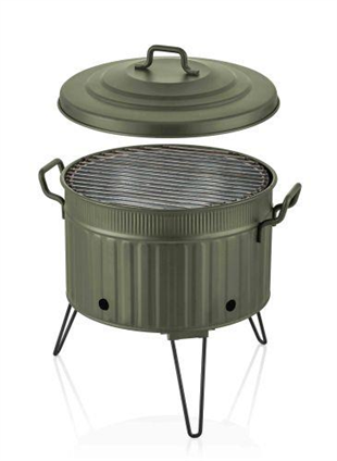 The Mia Mangal / Barbekü 38 x 35 x 35 Yeşil GLV0700 