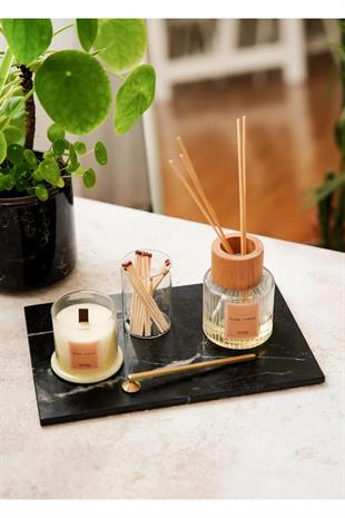 The Mia Marbre Mermer Siyah 30x20 cm Servis MER0022 