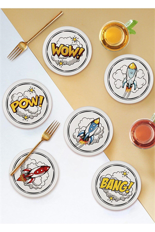 The Mia Popart Çerezlik 6 Parça 10 cm Pop053 