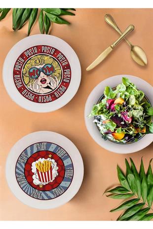 The Mia Popart Cips Tabağı & Kasesi 23 x 6 cm Pop059 