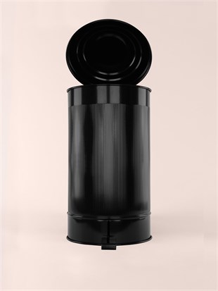 The Mia Stripe Mutfak ve Banyo Çöp Kovası Siyah 24 Litre STP0006 