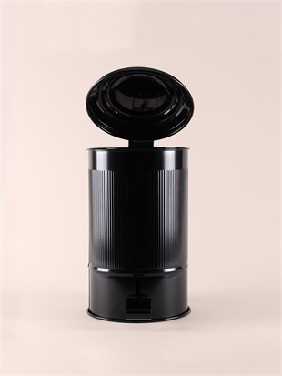 The Mia Stripe Mutfak ve Banyo Çöp Kovası Siyah 5 Litre STP0007 