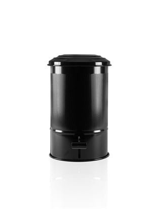 The Mia Stripe Mutfak ve Banyo Çöp Kovası Siyah 5 Litre STP0007 