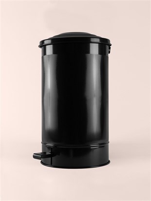 The Mia Stripe Mutfak ve Banyo Çöp Kovası Siyah 24 Litre STP0006 