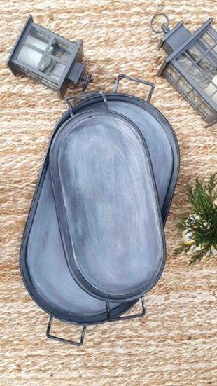 The Mia Tepsi 54 x 23 Cm - Stone STN0024 