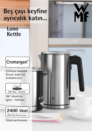 WMF Lono Su Isıtıcısı Kettle 1.6 Litre 413130011 