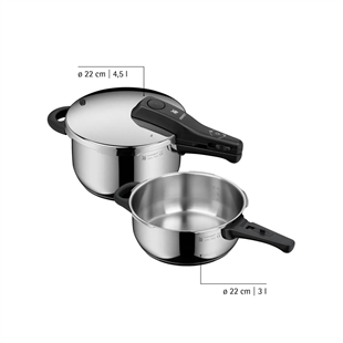 WMF Perfect Düdüklü Tencere Seti 4.5+3 Lt 1512000346 