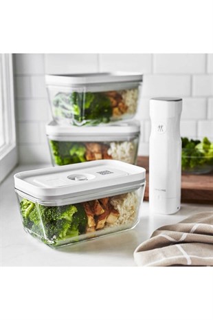 Zwilling 368032000 Vakumlu Cam Saklama Kabı , Orta Boy, Dikd 