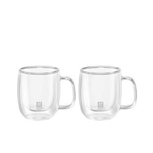 Zwilling 395001100 Çift Camlı 2li Kulplu Espresso Bardağı 