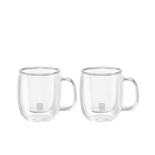 Zwilling 395001100 Çift Camlı 2li Kulplu Espresso Bardağı 
