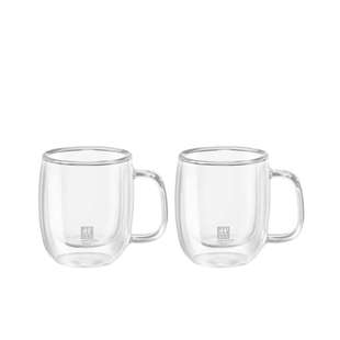 Zwilling 395001100 Çift Camlı 2li Kulplu Espresso Bardağı 