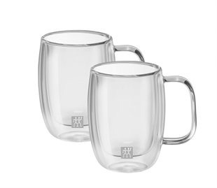 Zwilling 395001110 Çift Camlı Kulplu 2li Espresso Bardak Seti 140 ML 