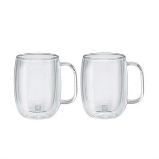 Zwilling 395001120 Çift Camlı 2li Kulplu Kahve Bardağı 355 Ml 