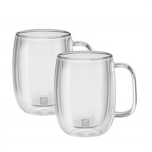 Zwilling 395001140 Çift Camlı 2li Kulplu Latte Macchiato Bardağı 350 ML 