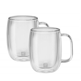 Zwilling 395001140 Çift Camlı 2li Kulplu Latte Macchiato Bardağı 350 ML 