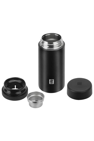 Zwilling 395005120 Süzgeçli Termos 420 Ml Siyah 