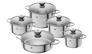 Zwilling 401100380 Twin Nova 5 Parça Çelik Tencere Seti 