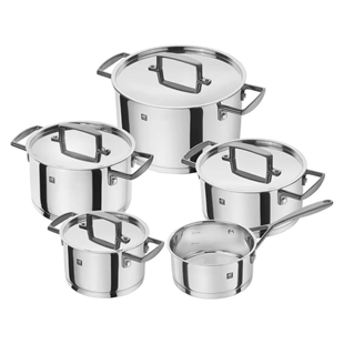 Zwilling Bellasera Black Paslanmaz Çelik Tencere Seti 5 Parça Siyah 