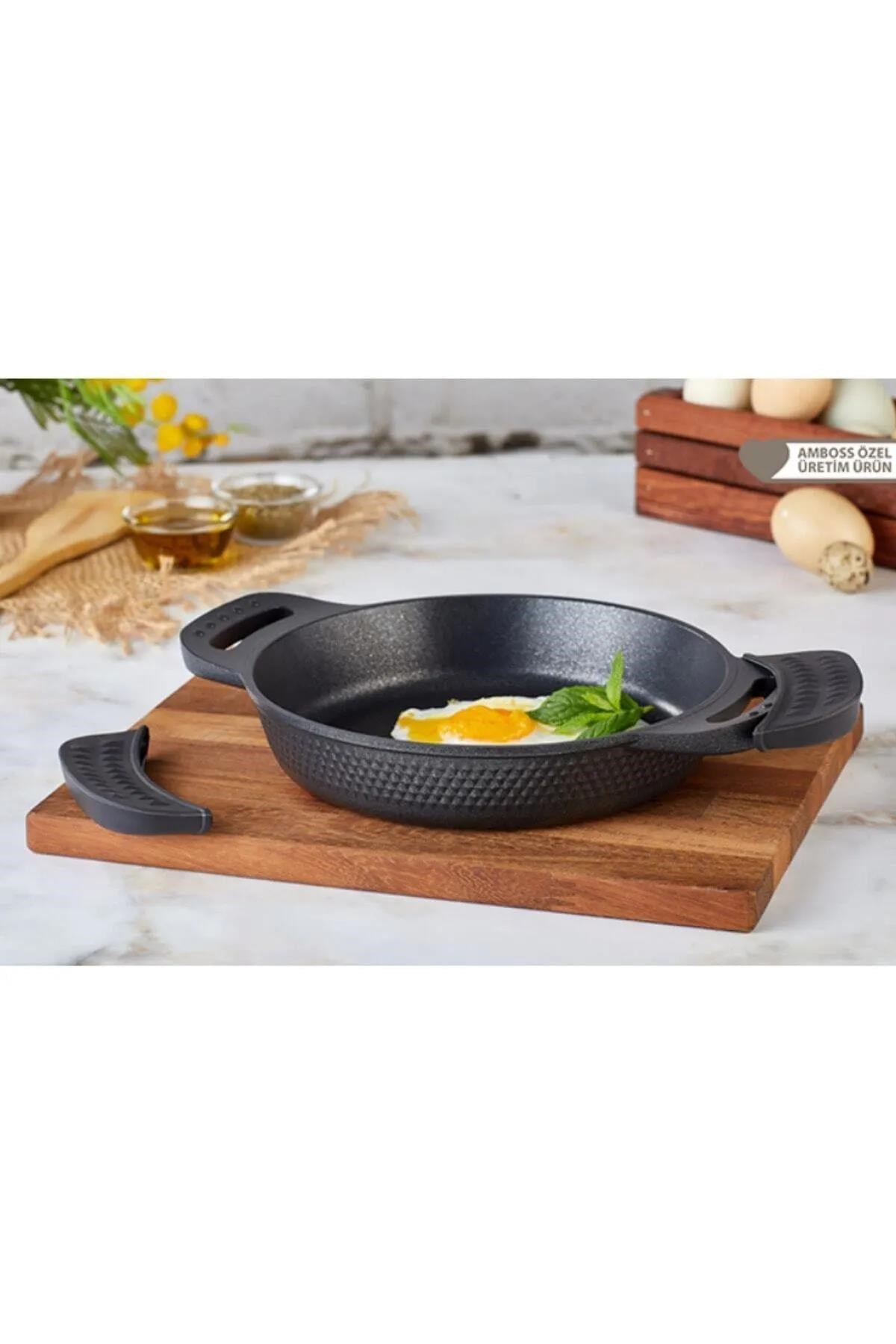 Amboss Kuvars Döküm Sahan Siyah 18 Cm  KUV-7739 