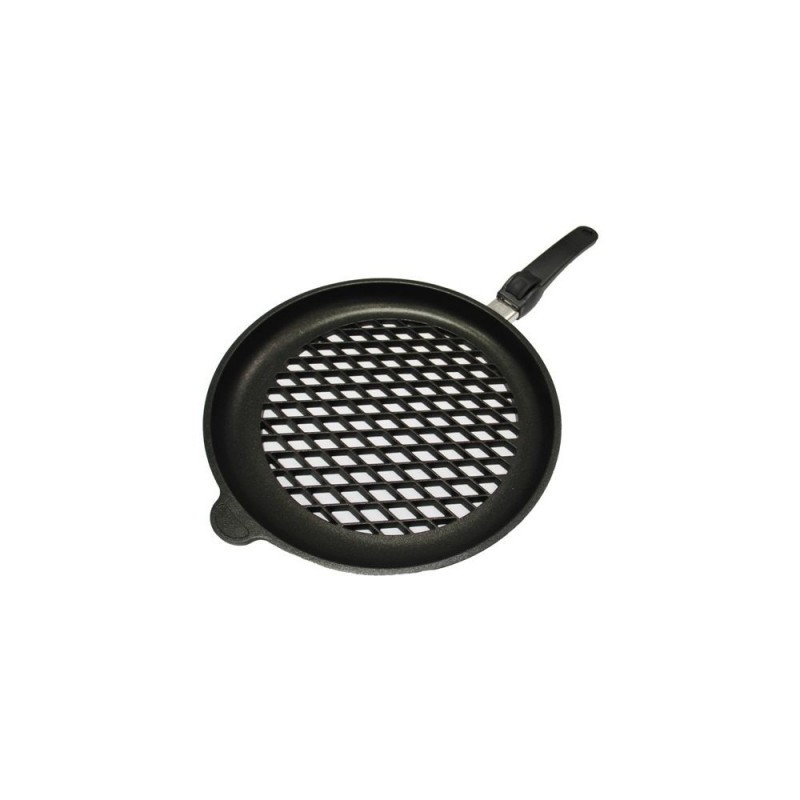 Amt Delikli Döküm Bbq Tava 32 Cm Sökülebilir Sap 432BBQEZ20B 