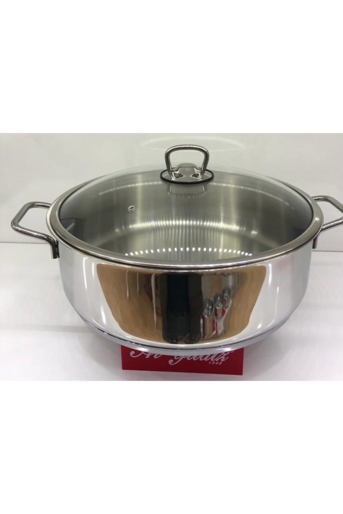Aryıldız 10021 Metal Kulp 30 Cm Basık Tencere 