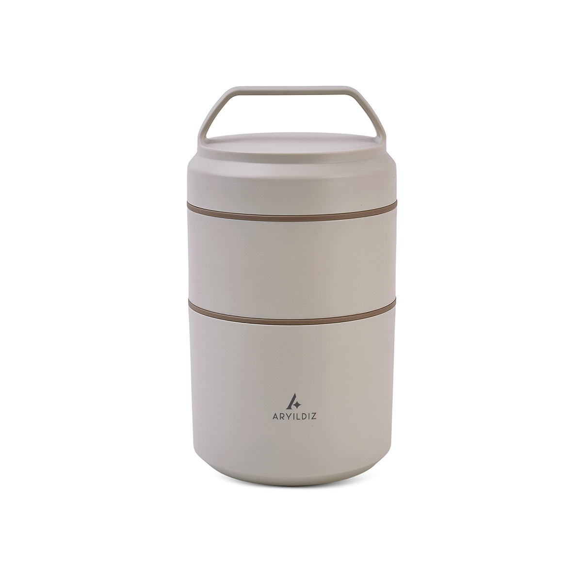 Aryıldız Bento Lunch Box Yemek Termosu Katlı Beige 1200 Ml Ar262269 