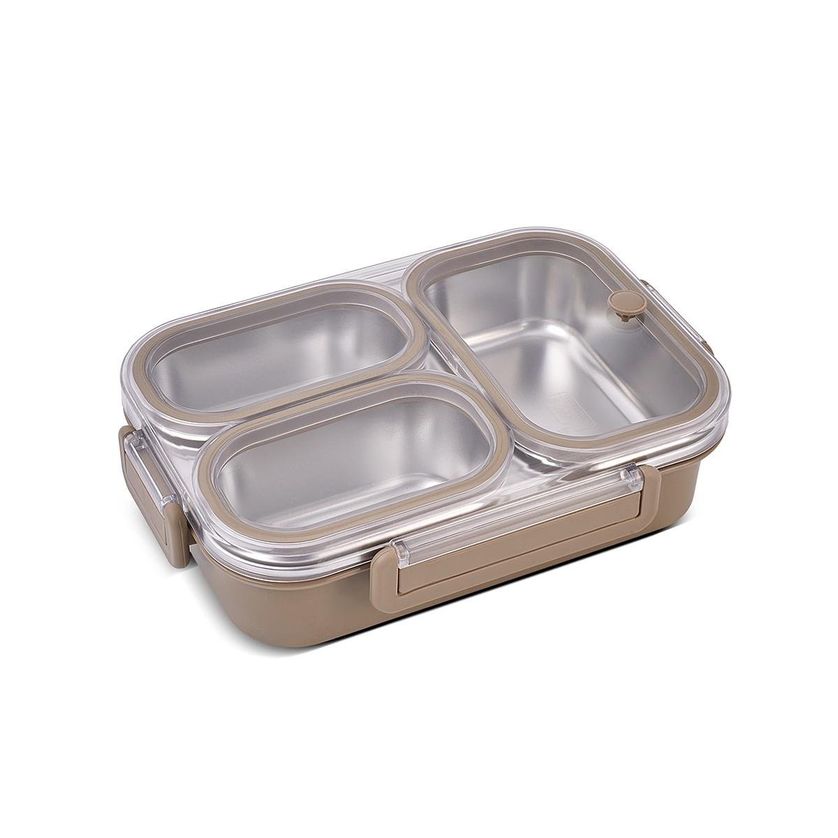 Aryıldız Bento Lunch Box Yemek Termosu Haki 3 Bölmeli Ar262214 
