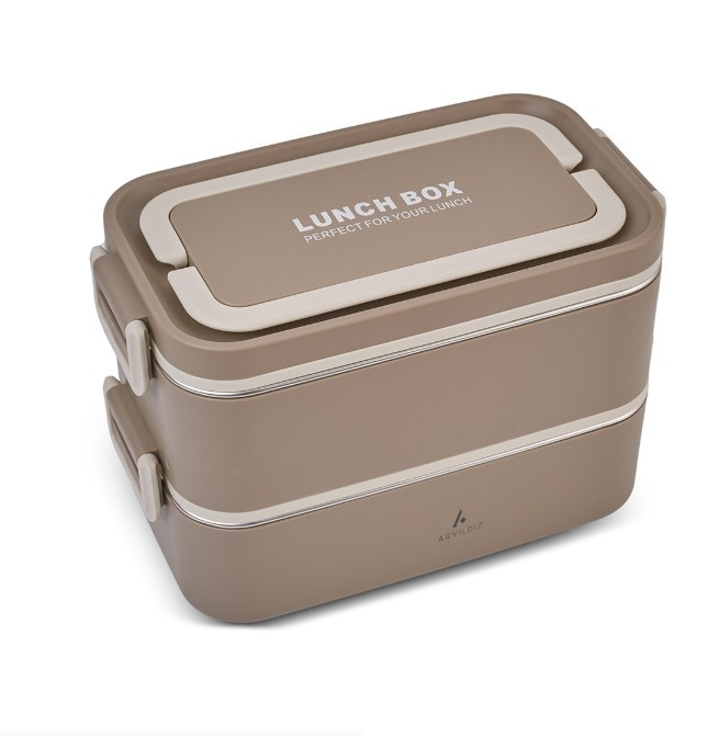 Aryıldız Bento Lunch Box Yemek Termosu Haki 2000 Ml + Sosluk Ar262177 