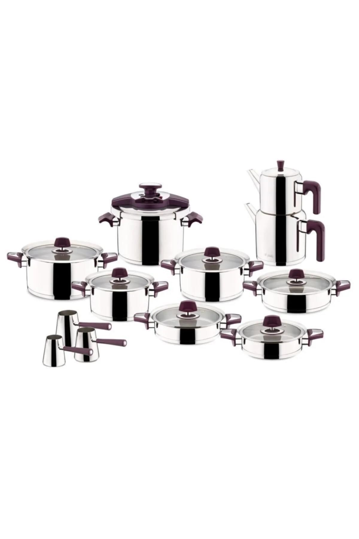 Aryıldız Flamingo Siyah 22 Parça Cam İdeal Çeyiz Set 