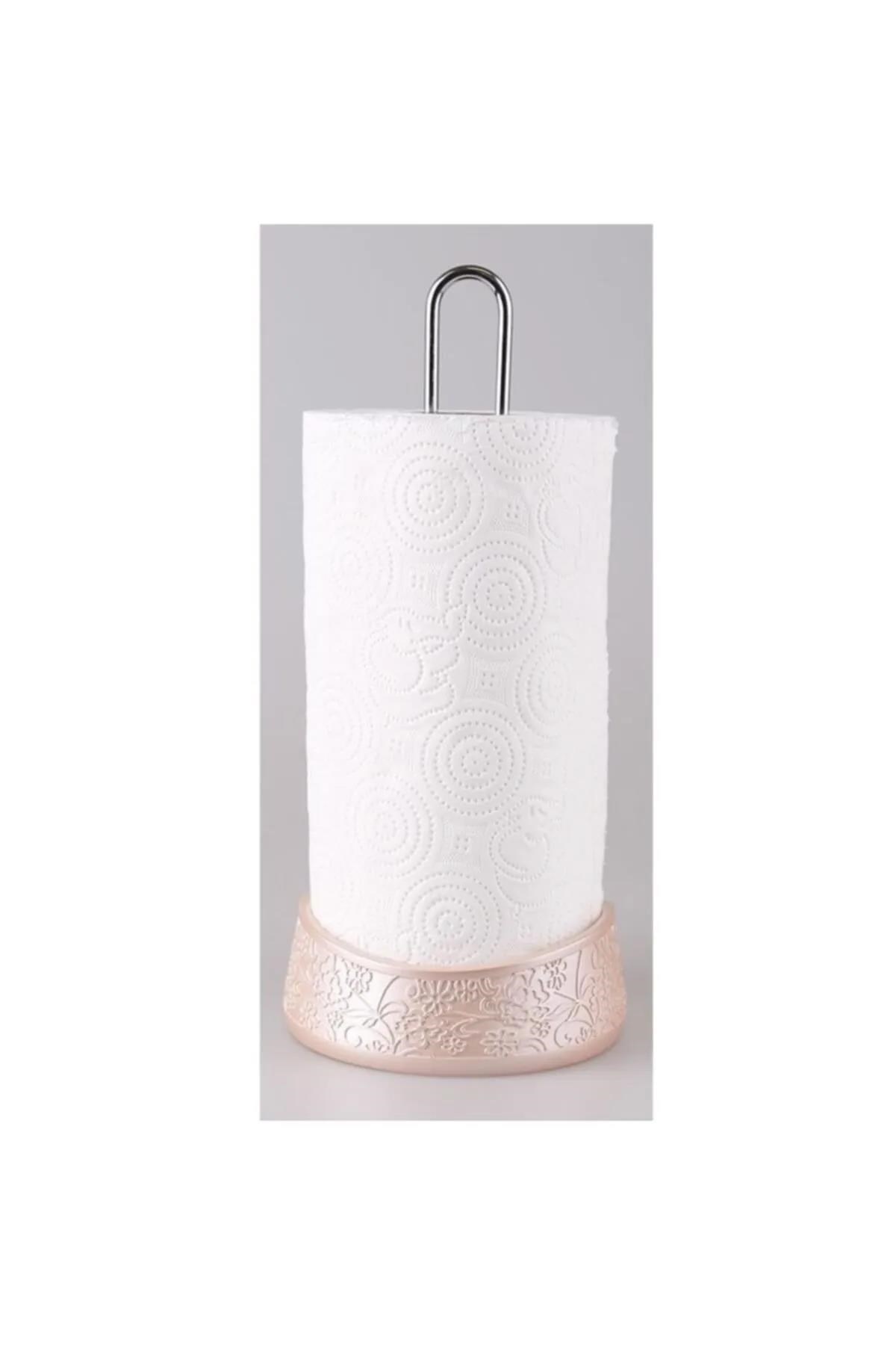 By Selim Flower Polyester Kağıt Havluluk Rosegold 