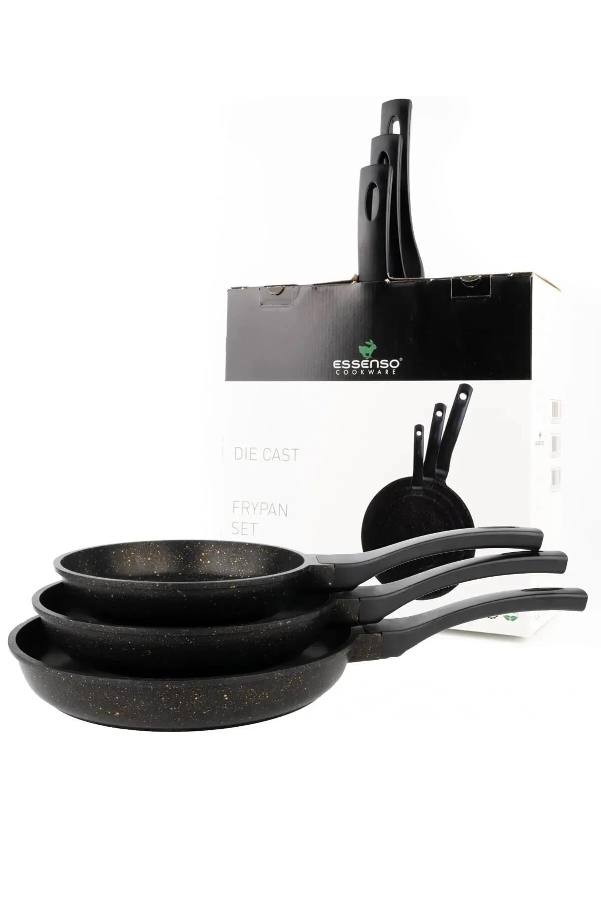 Essenso Gold Döküm 3lü Tava Seti 20-24-28 Cm 