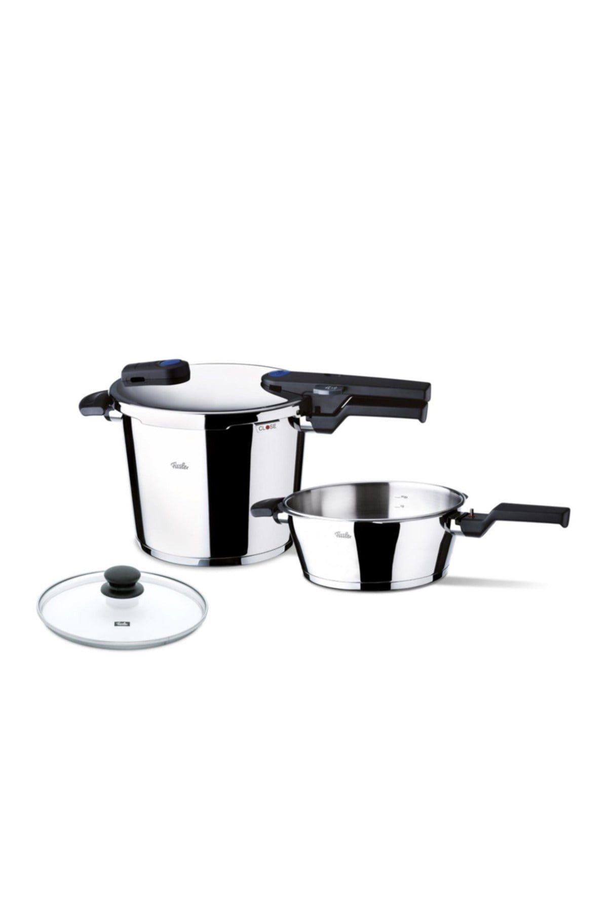 Fissler Vitaquick Bluepoint 2'li Düdüklü Tencere Seti - 6 lt + 3.5 lt 
