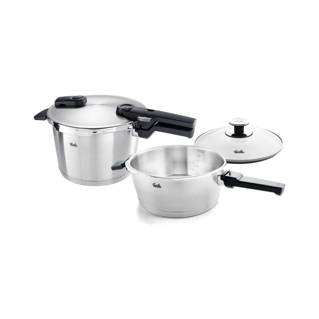 Fissler Vitaquick Premium 6 Litre + 3.5 Litre Düdüklü Tencere Seti 