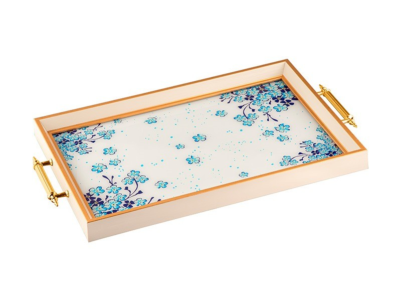 Glore A08-006 Safire Çerçeveli Tepsi 31x46 Cm 82560 
