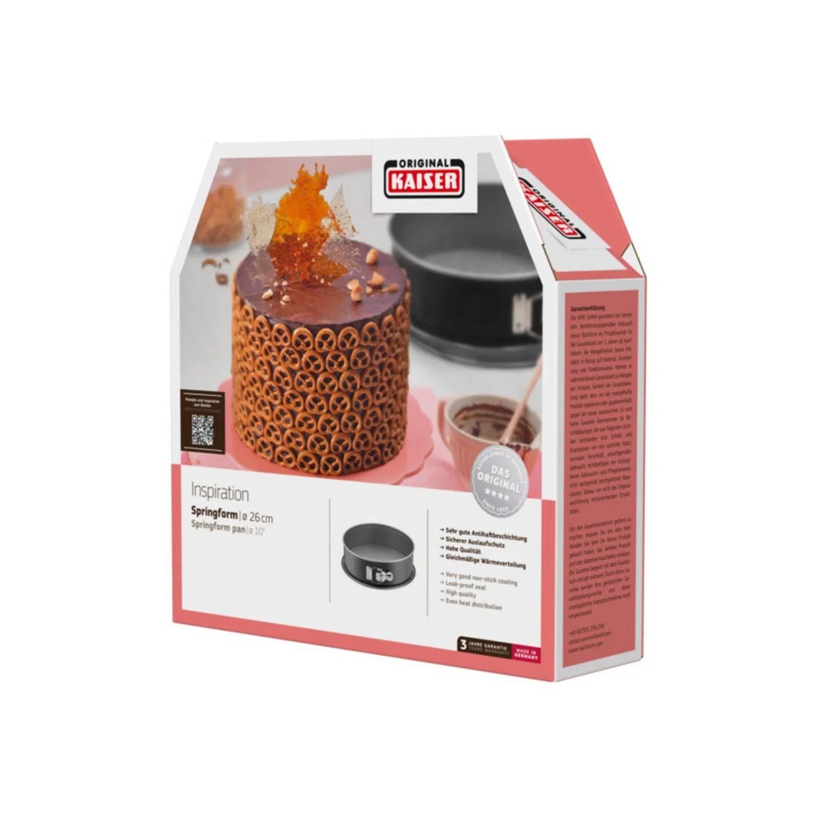 Kaiser Inspiration Plus Kelepçeli Kek Kalıbı 26 Cm 