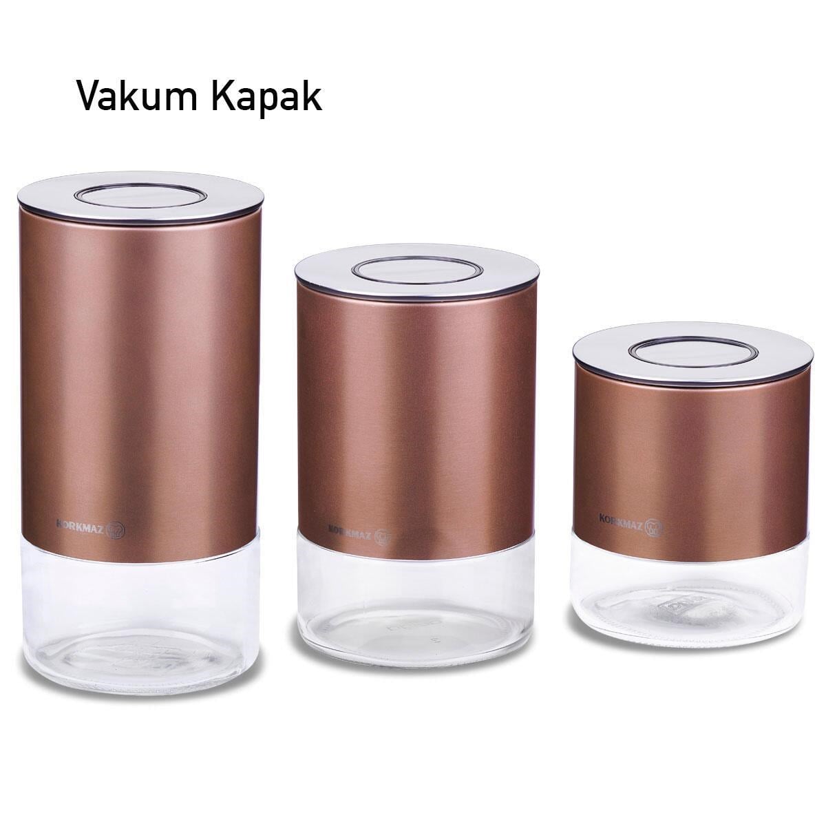 Korkmaz A5520-2 Stora Plus 3'Lü Saklama Seti Rosegold 