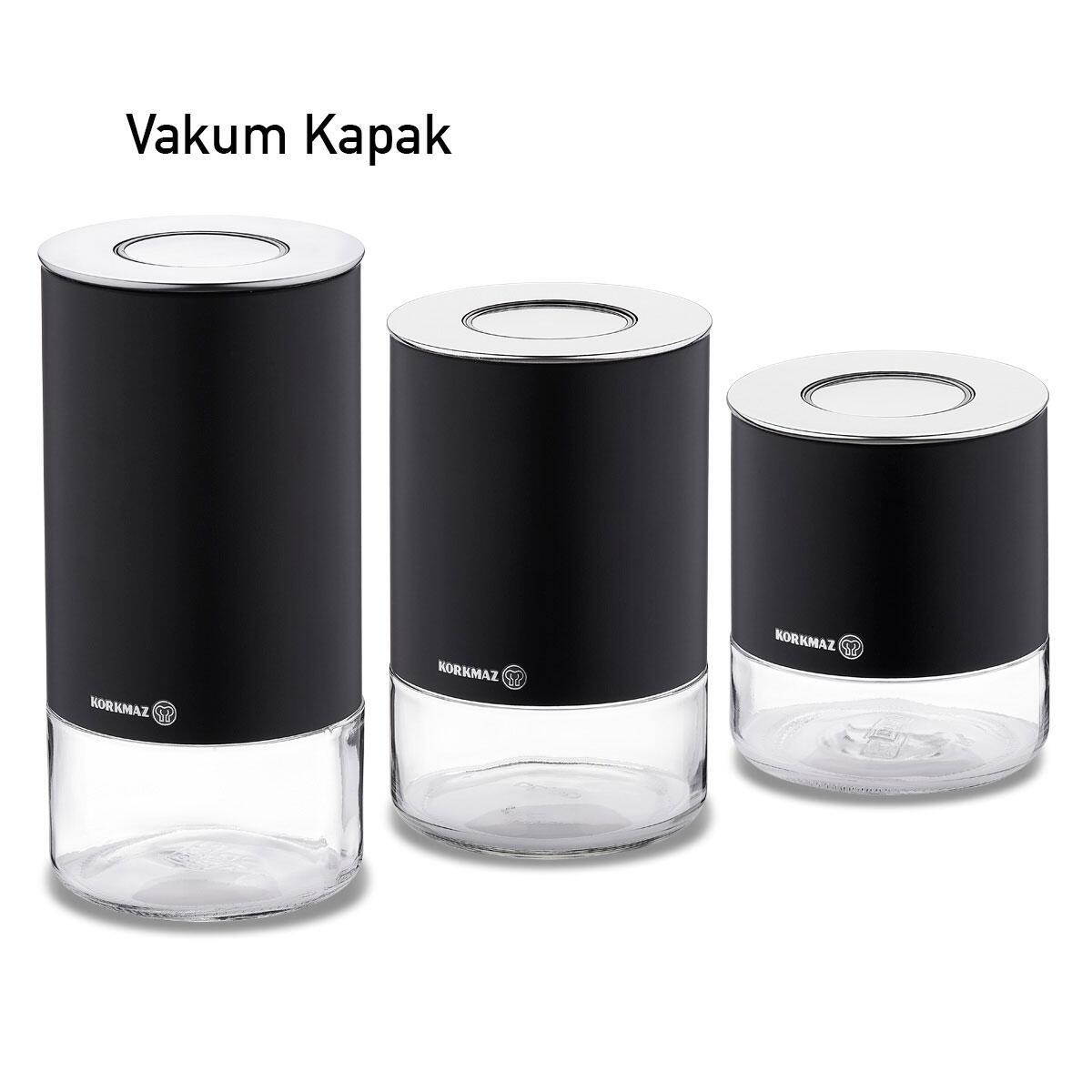 Korkmaz A5520-3 Stora Plus Saklama Kabı 3 lü Siyah 