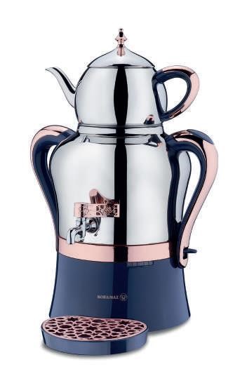 Korkmaz A843-01 Hanedan Semaver Azura Inox/Rosegold 