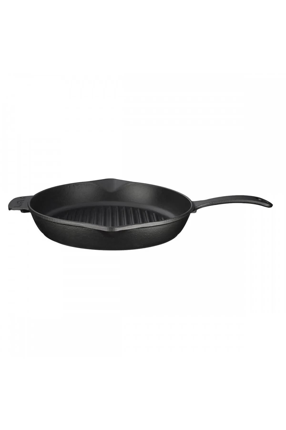 Lava Demir Döküm Metal Kulplu Yuvarlak Izgara Grill Tava 28 Cm  LV ECO Y GT 28 