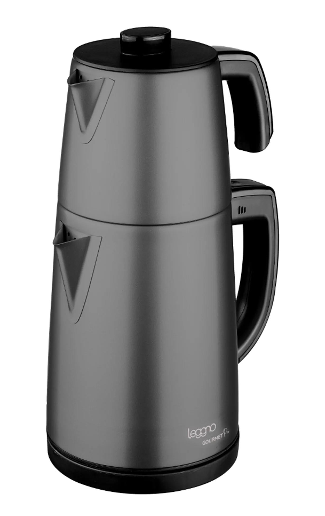 Leggno Gourmet Pro Çay Makinası Siyah GRM102STMBK 