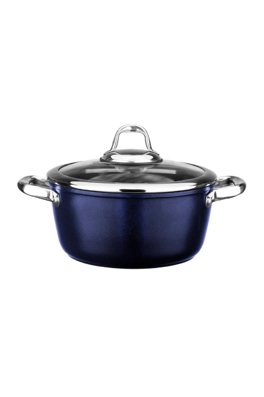 Leggno MST2828DT20BL Master Titanium Derin Tencere Metalik Mavi 20 Cm 