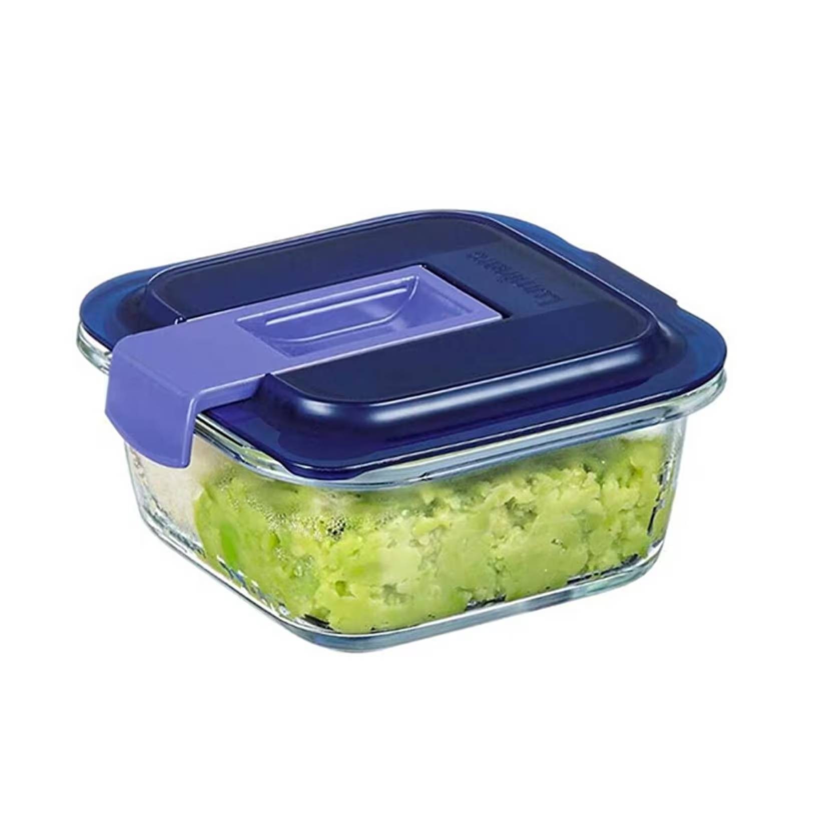 Luminarc Temp Easy Box Kare Vakumlu Saklama Kabı 38 CC Mavi Kapak 003Q1923 