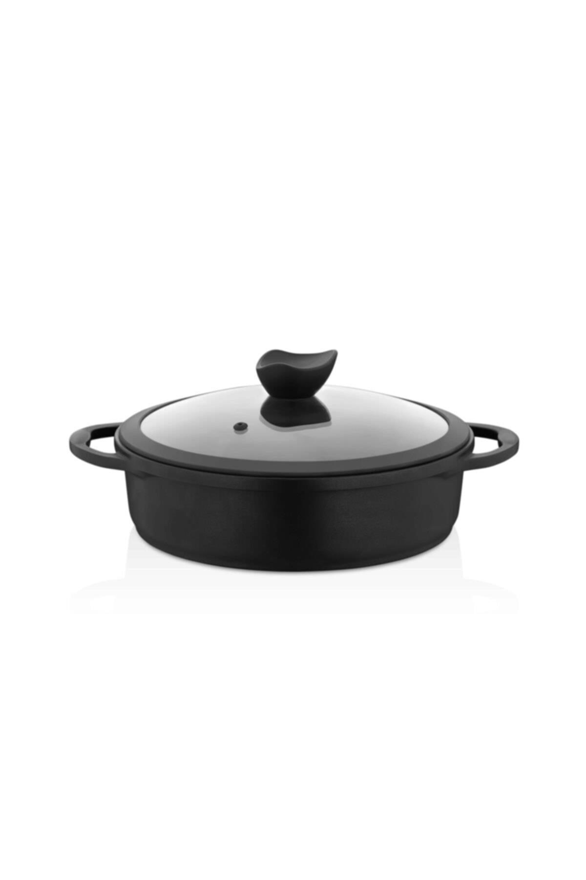 Olika Palladium 26 Cm Siyah Kısa Tencere PK2604 