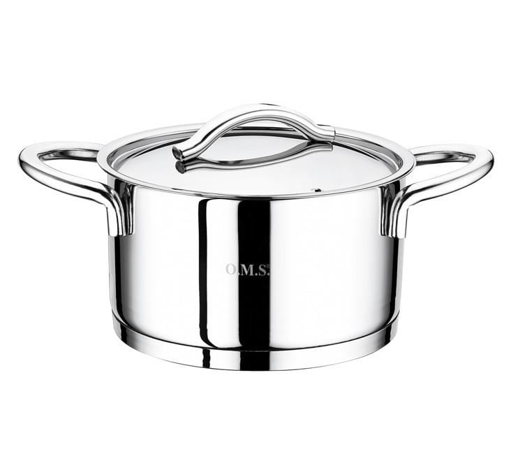 OMS 2036 Çelik Tencere Çelik Kapak 26 Cm 8,2 Litre 