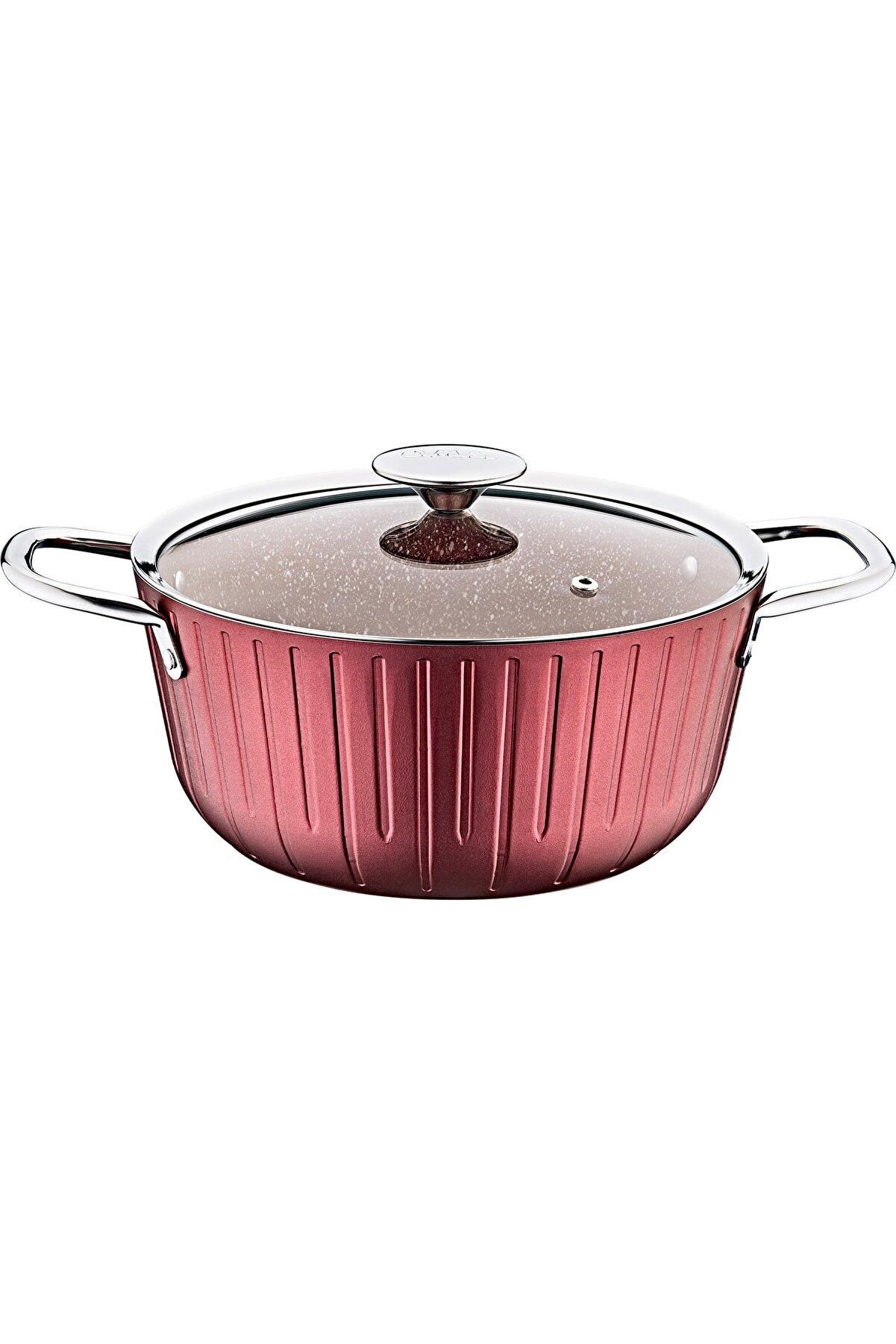 Oms 3118 24CM Colonna Granit Tencere Bordo 